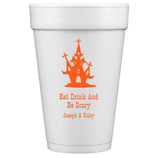 Cemetery House Styrofoam Cups