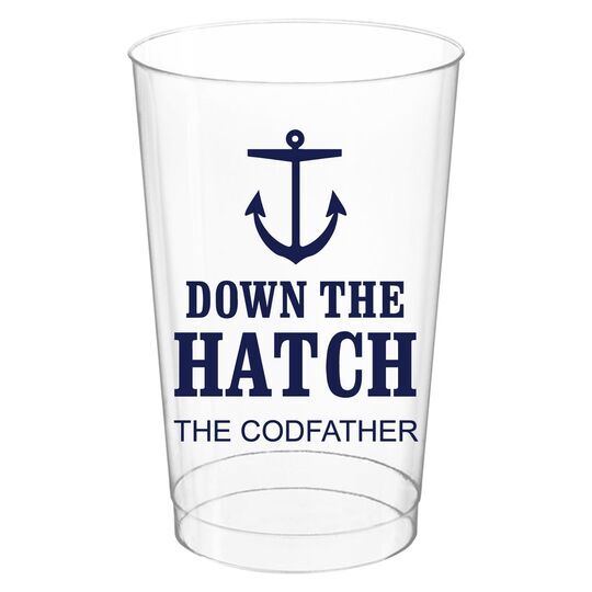 Down The Hatch Clear Plastic Cups