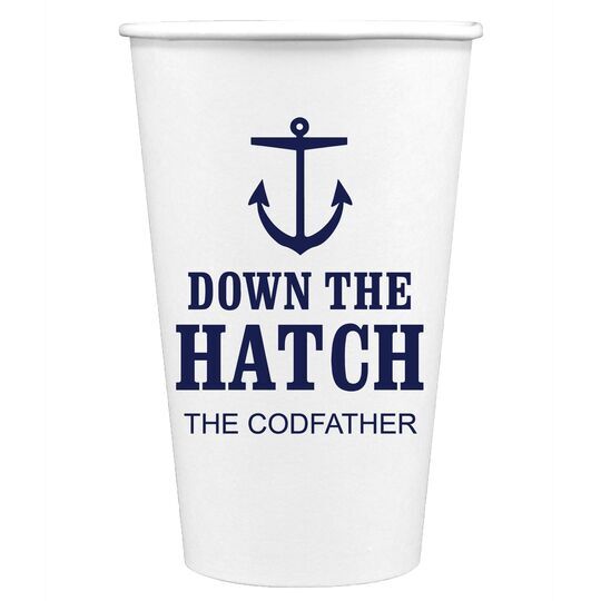 Down The Hatch Paper Coffee Cups