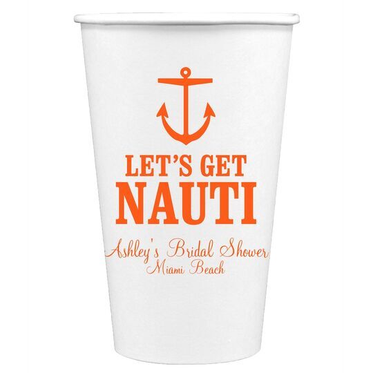 Let's Get Nauti Paper Coffee Cups