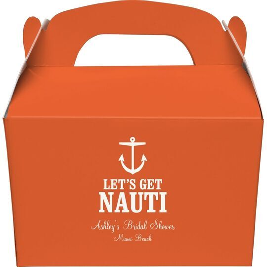 Let's Get Nauti Gable Favor Boxes
