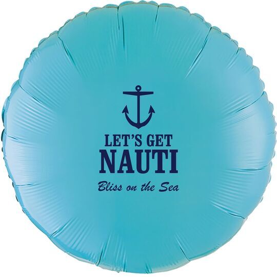 Let's Get Nauti Mylar Balloons