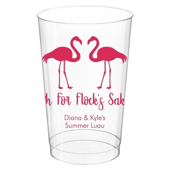 Oh For Flock's Sake Clear Plastic Cups