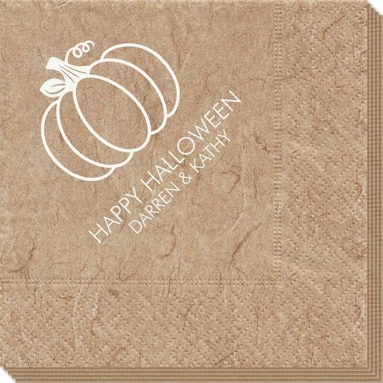 Pumpkin Silhouette Bali Napkins