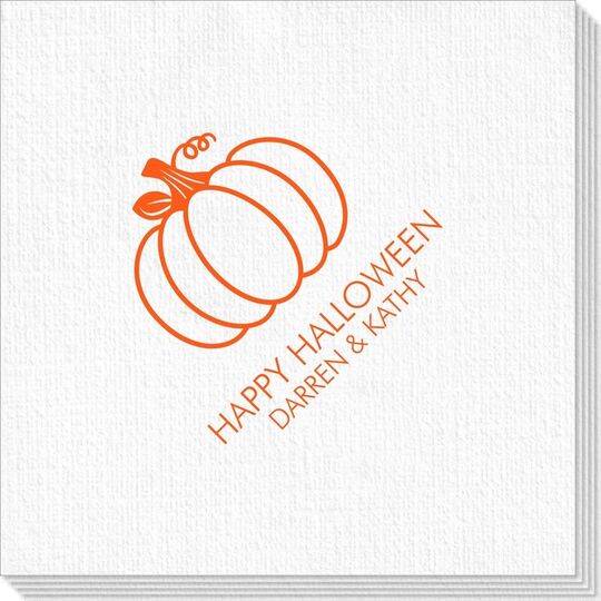 Pumpkin Silhouette Deville Napkins