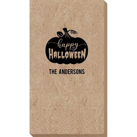 Happy Halloween Pumpkin Bali Guest Towels