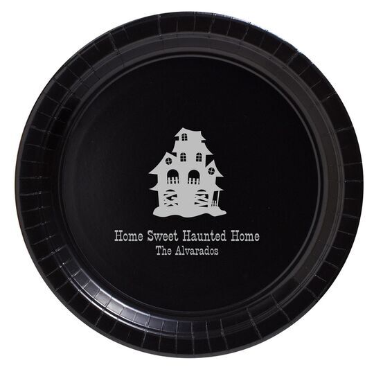 Creepy House Paper Plates