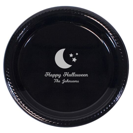 Moon and Stars Plastic Plates