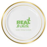 Real Witch Premium Banded Plastic Plates