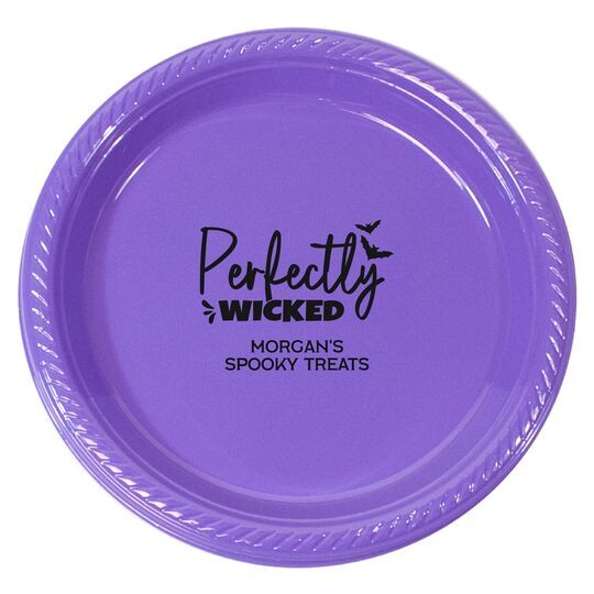 Perfectly Wicked Plastic Plates