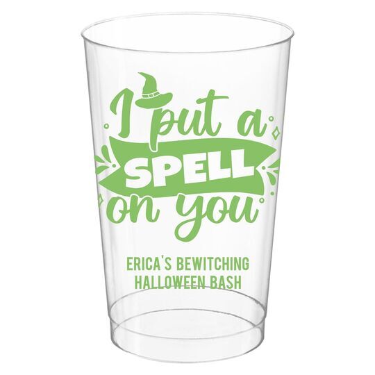I Put A Spell On You Clear Plastic Cups
