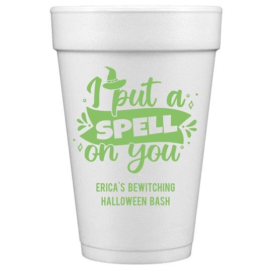 Custom Printed Cups | 20 oz. Foam Cup with Lid and Straw - Qty: 50