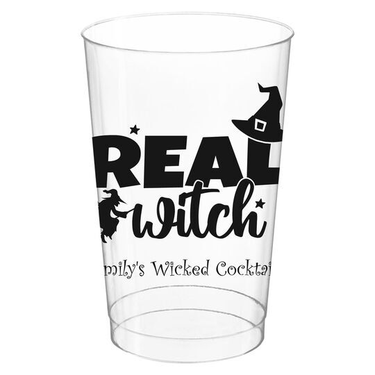 Real Witch Clear Plastic Cups