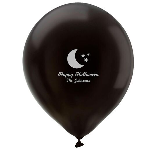 Moon and Stars Latex Balloons