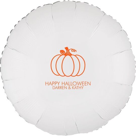 Pumpkin Silhouette Mylar Balloons