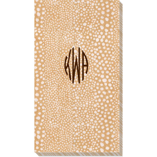 Gold Pebble Design Your Own Caspari Linen Like Guest Towels