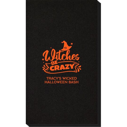 Witches Be Crazy Linen Like Guest Towels