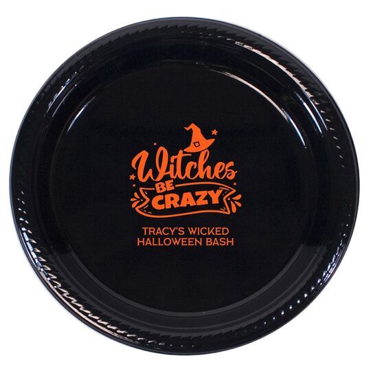 Witches Be Crazy Plastic Plates