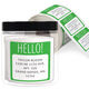 Cheerful Greetings Square Address Labels in a Jar Image 3 of 4