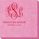 Script Monogram with Small Initials plus Text Bali Napkins Image 2 of 2