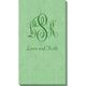 Script Monogram with Small Initials plus Text Bali Guest Towels Image 1 of 2
