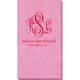 Script Monogram with Small Initials plus Text Bali Guest Towels Image 2 of 2