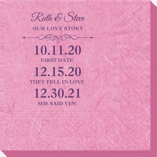Our Love Story Bali Napkins