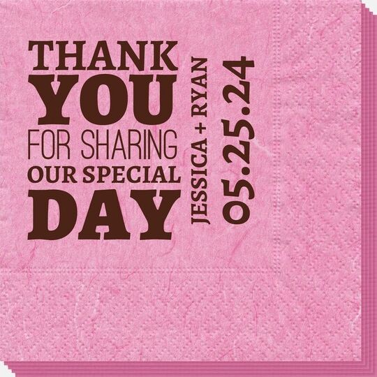 Sharing Our Special Day Bali Napkins