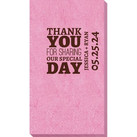 Sharing Our Special Day Bali Guest Towels