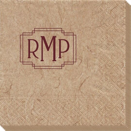Interlocking Frame Monogram Bali Napkins
