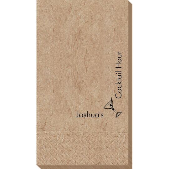 Corner Text with Martini & Olive Bali Guest Towels