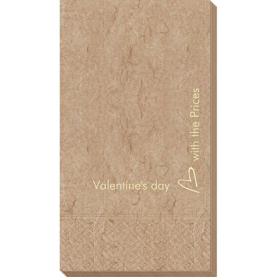 Corner Text with Mon Cherie Heart Design Bali Guest Towels