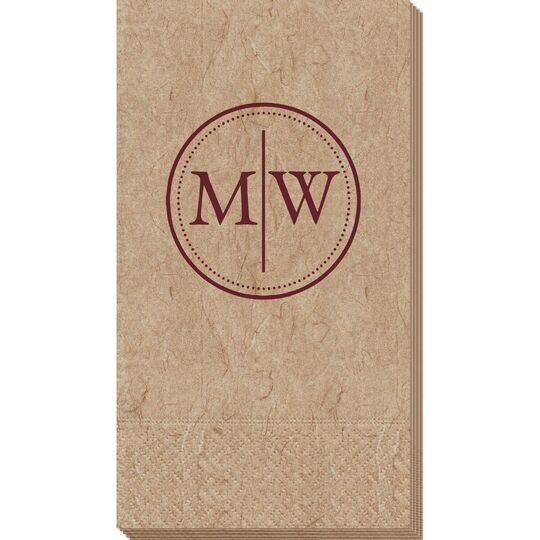 Dotted Circle Duogram Bali Guest Towels