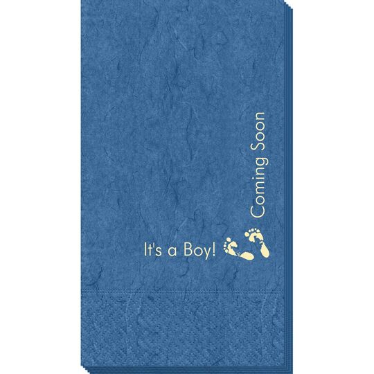 Corner Text with Baby Twinkle Toes Design Bali Guest Towels