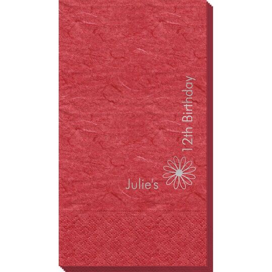 Corner Text with Daisy Design Bali Guest Towels