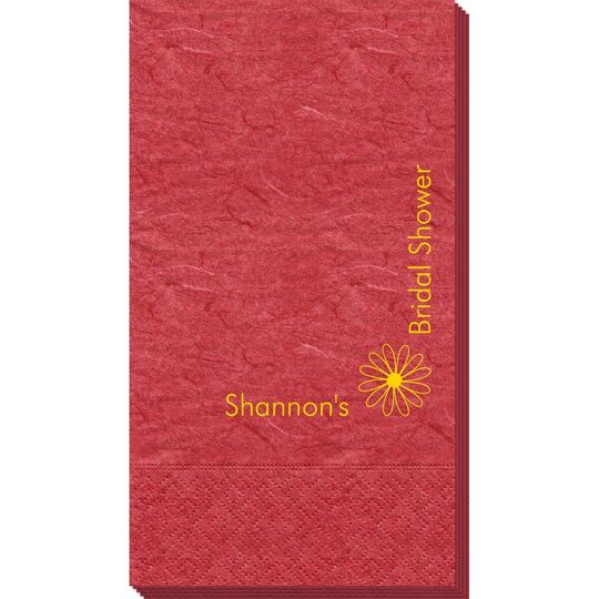 Corner Text with Daisy Design Bali Guest Towels