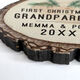 Grandparents First Christmas Faux Wood Ornament Image 2 of 2