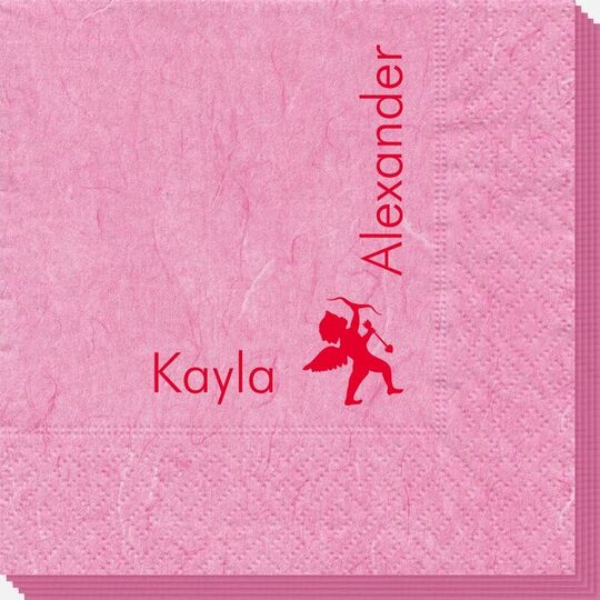 Corner Text with Cupid Design Bali Napkins