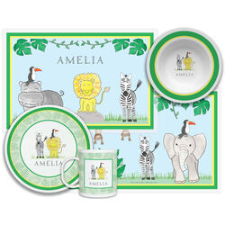 Going On Safari 4 piece Dinnerware Set