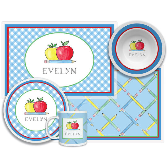 School Days 4 piece Dinnerware Set