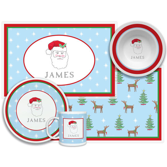 Jolly St. Nick 4 piece Dinnerware Set