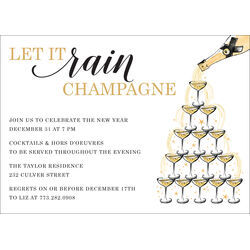 Champagne Tower Invitations