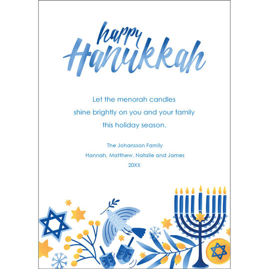 Happy Hanukkah Miracles Flat Cards