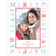 Colorful Merry Christmas Happy New Year Holiday Flat Photo Cards Image 1 of 2