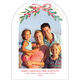 Ribbon Garland Arch Flat Holiday Photo Cards Image 1 of 2