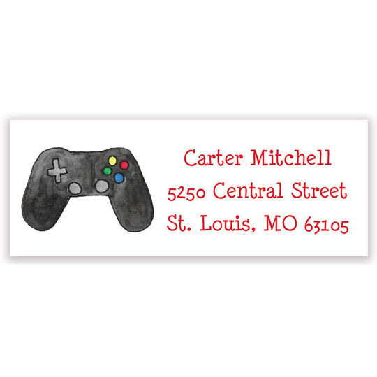 Game On Return Address Labels