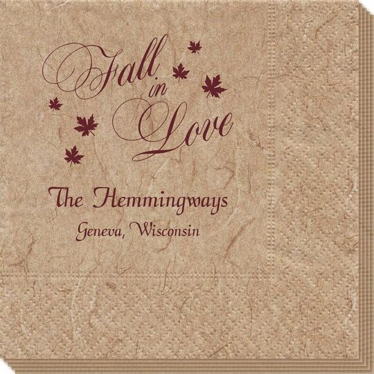 Elegant Fall In Love Bali Napkins