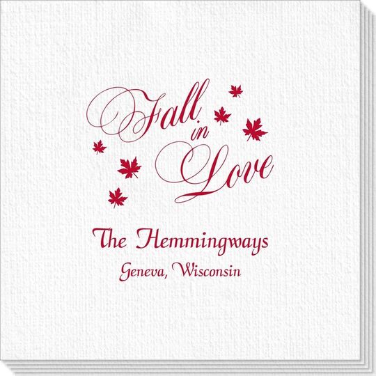 Elegant Fall In Love Deville Napkins