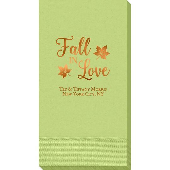 Big Autumn Fall In Love Guest Towels