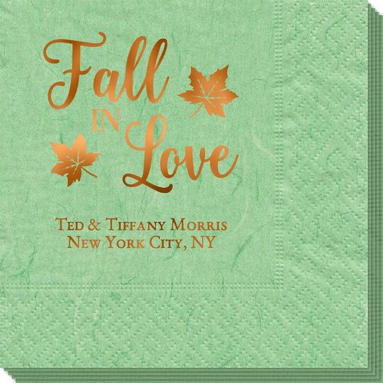 Big Autumn Fall In Love Bali Napkins